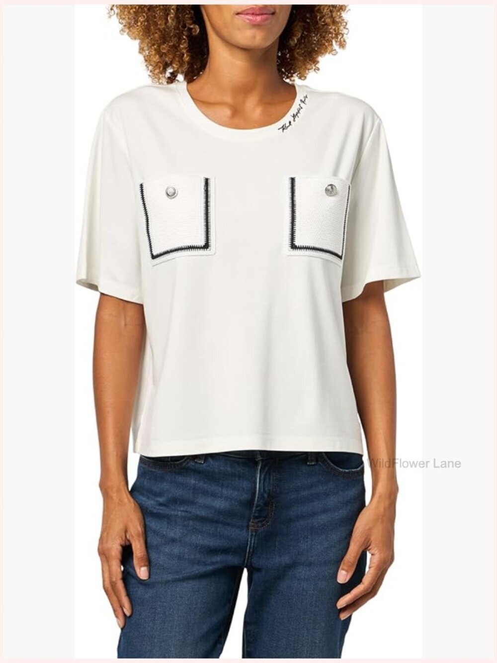 Short Sleeve Crew Neck Double Pocket T-Shirt